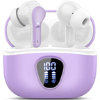 I53 Bluetooth 5.4 Wireless Earbuds with HiFi Stereo, ENC Mic & LED Display for Workout