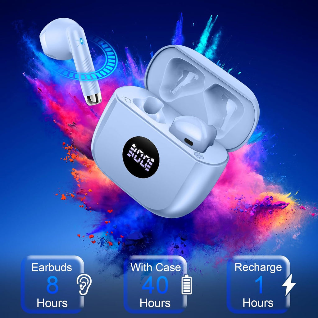 J53 Bluetooth 5.4 Wireless Earbuds with LED Display