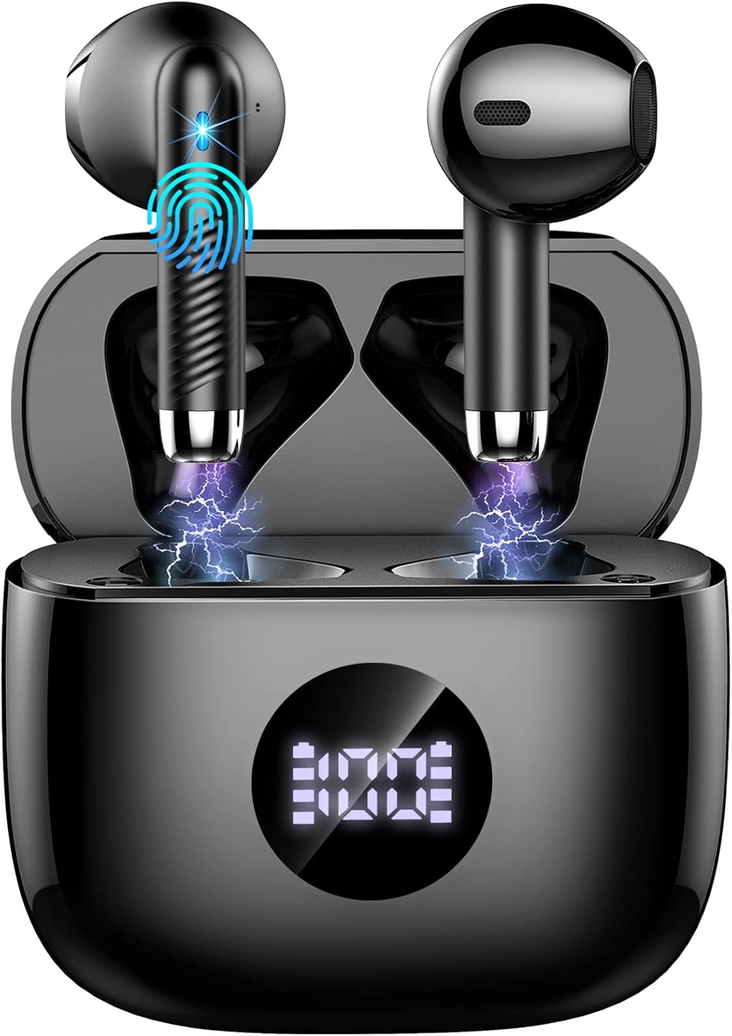 J53 Bluetooth 5.4 Wireless Earbuds with LED Display
