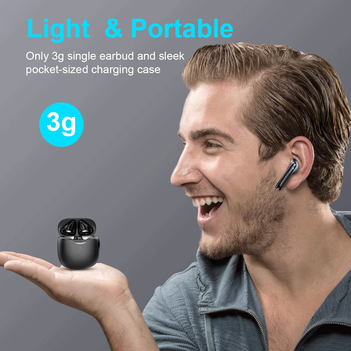 J51 Bluetooth 5.4 Wireless Earbuds with Deep Bass, ENC Calls & 32H Playtime