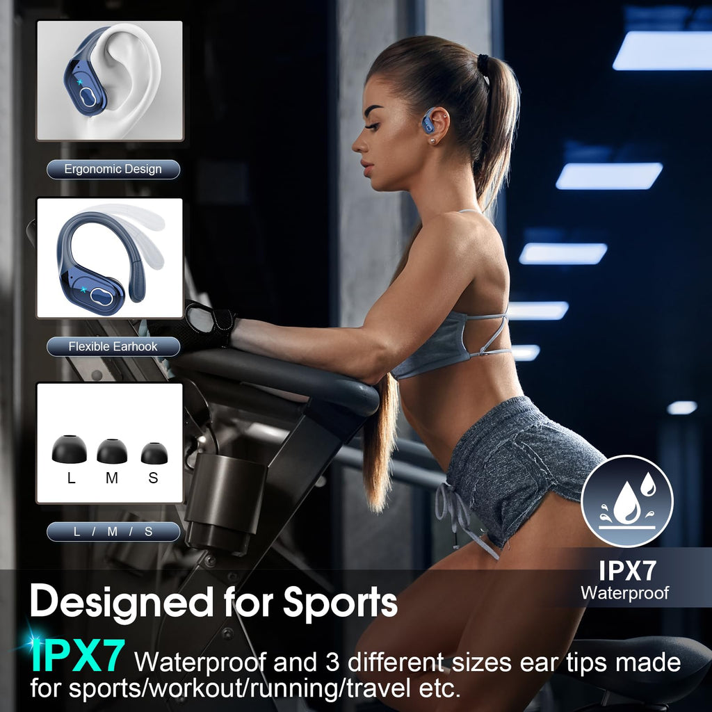 HD65 Bluetooth 5.4 Wireless Earbuds for Sports