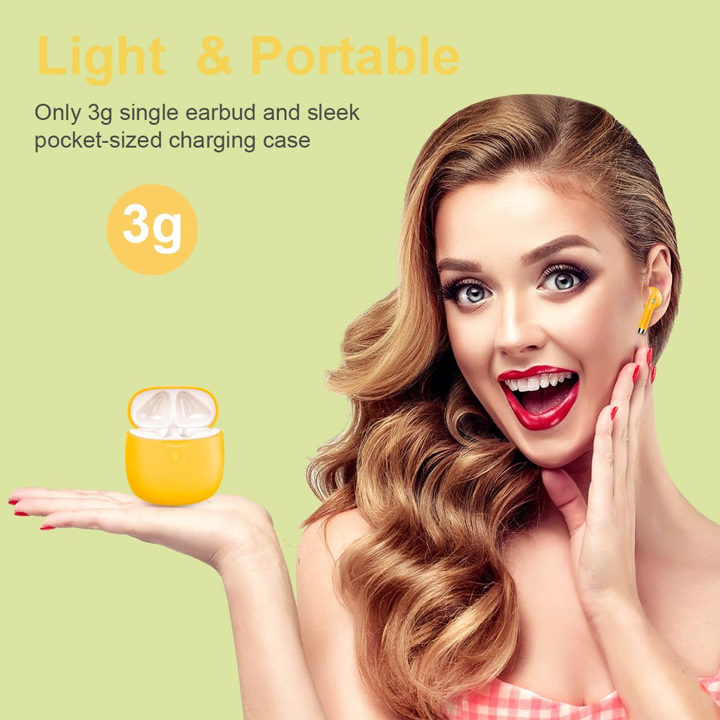 J51 Bluetooth 5.4 Wireless Earbuds with Deep Bass, ENC Calls & 32H Playtime