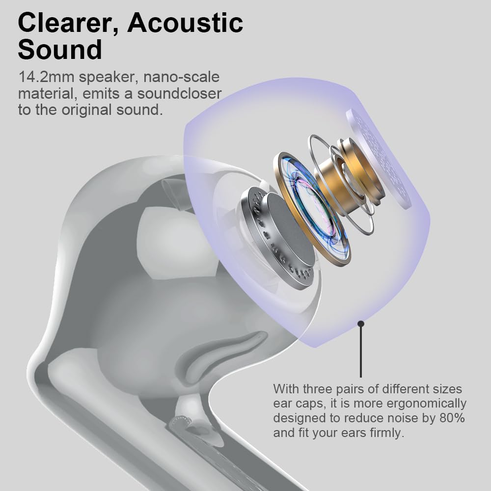 A90 Pro Bluetooth Wireless Earbuds – Deep Bass & Clear Calls