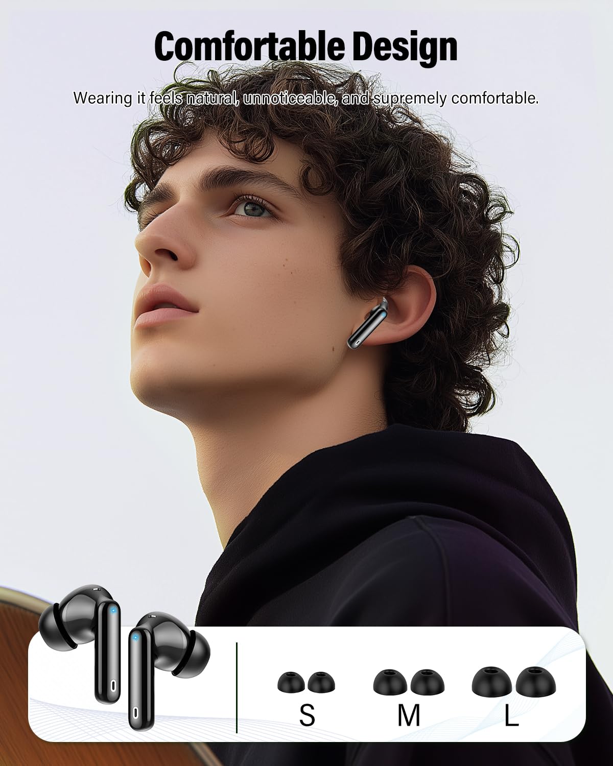 A90 Pro Bluetooth Wireless Earbuds – Deep Bass & Clear Calls