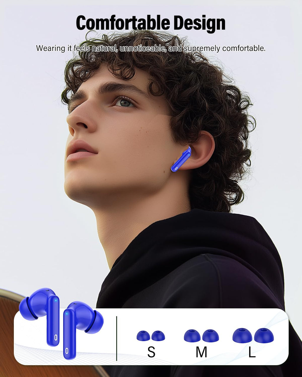 A90 Pro Bluetooth Wireless Earbuds – Deep Bass & Clear Calls
