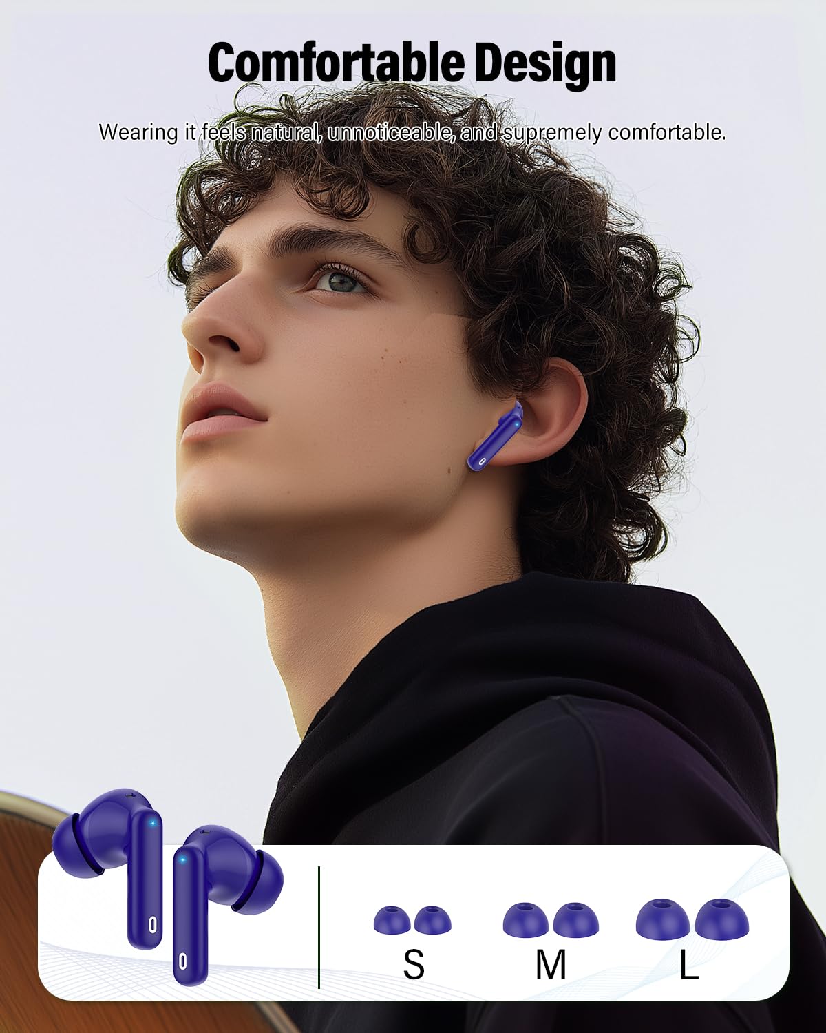 A90 Pro Bluetooth Wireless Earbuds – Deep Bass & Clear Calls