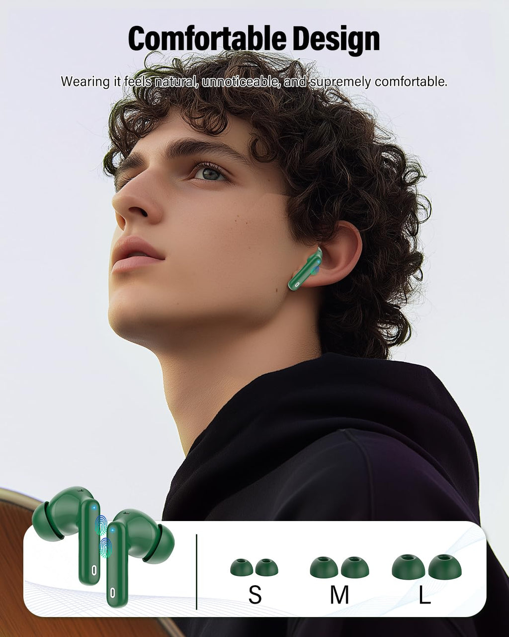 A90 Pro Bluetooth Wireless Earbuds – Deep Bass & Clear Calls