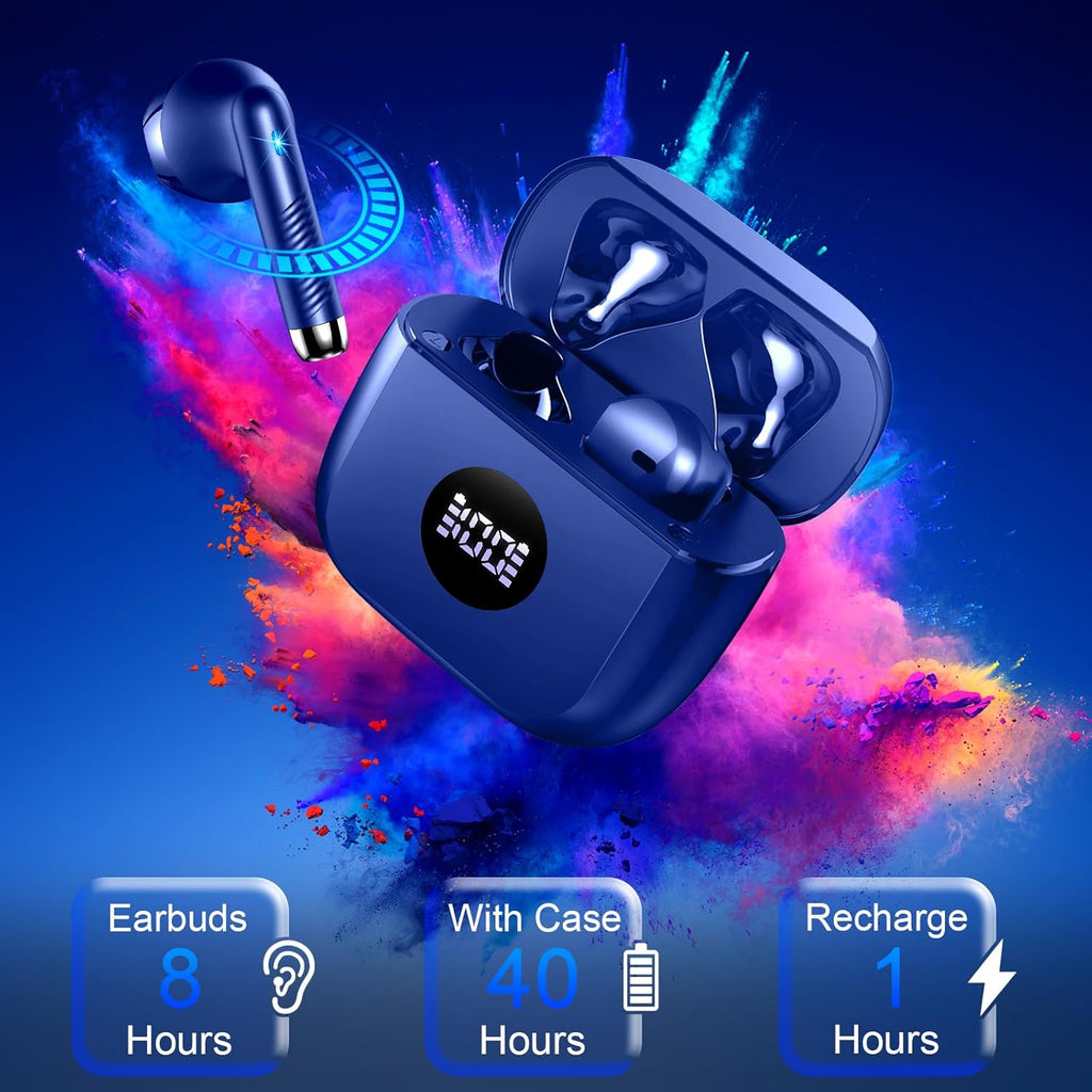 J53 Bluetooth 5.4 Wireless Earbuds with LED Display