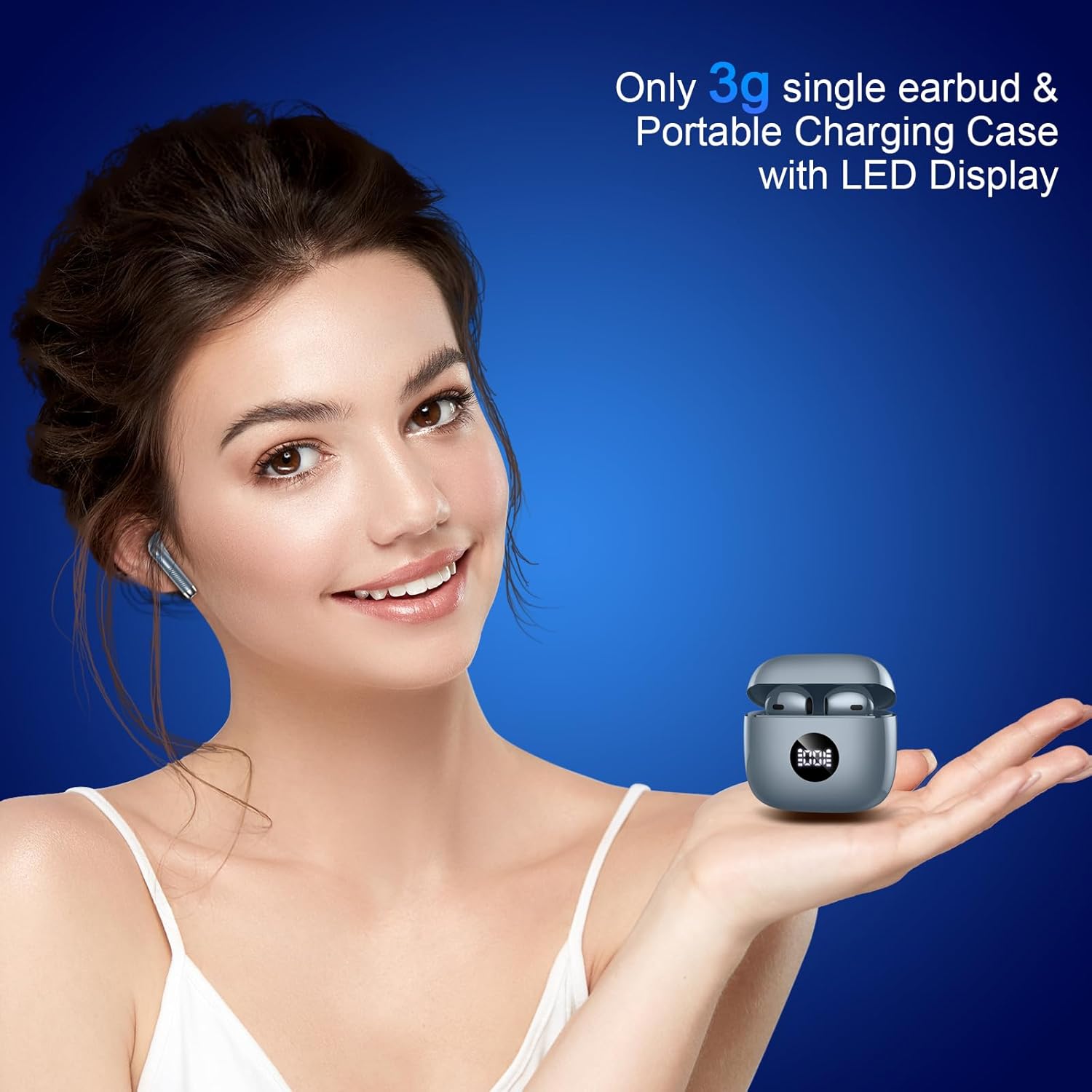 J53 Bluetooth 5.4 Wireless Earbuds with LED Display