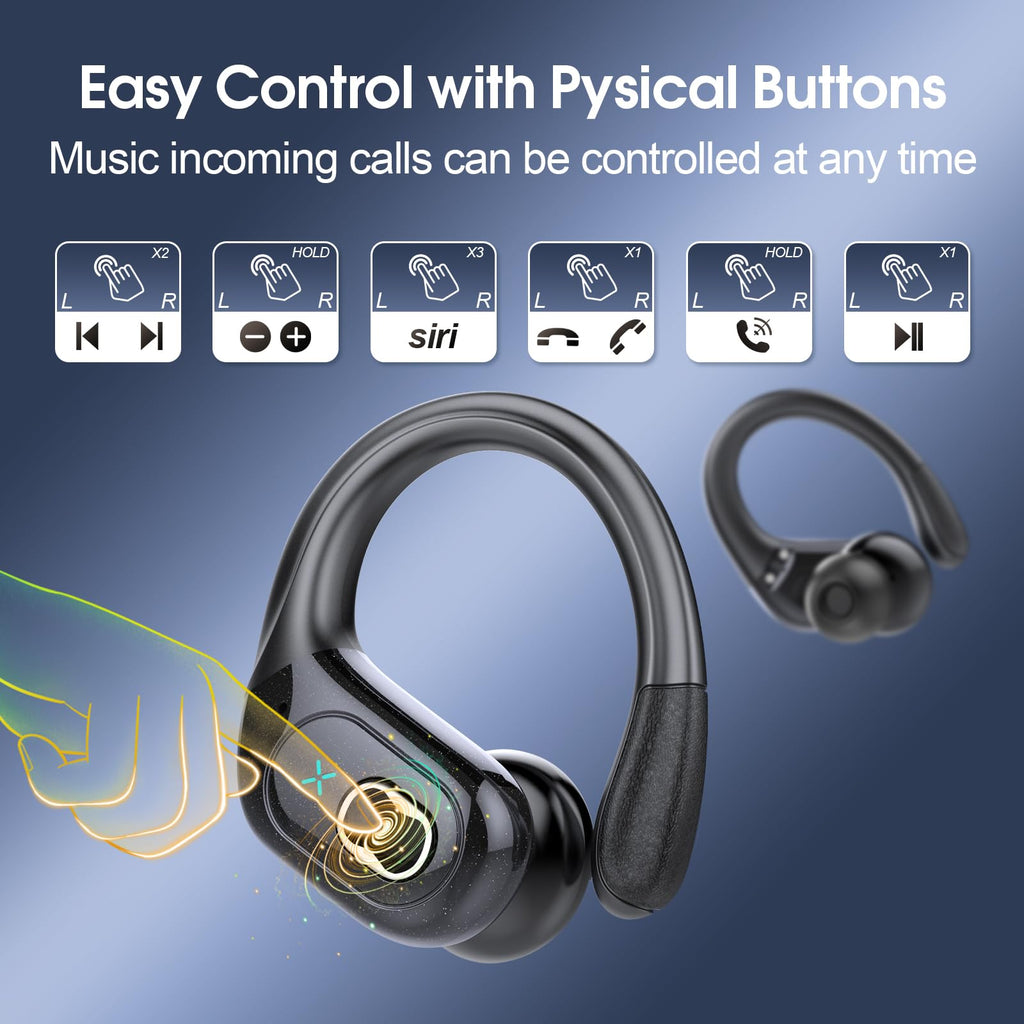 HD65 Bluetooth 5.4 Wireless Earbuds for Sports