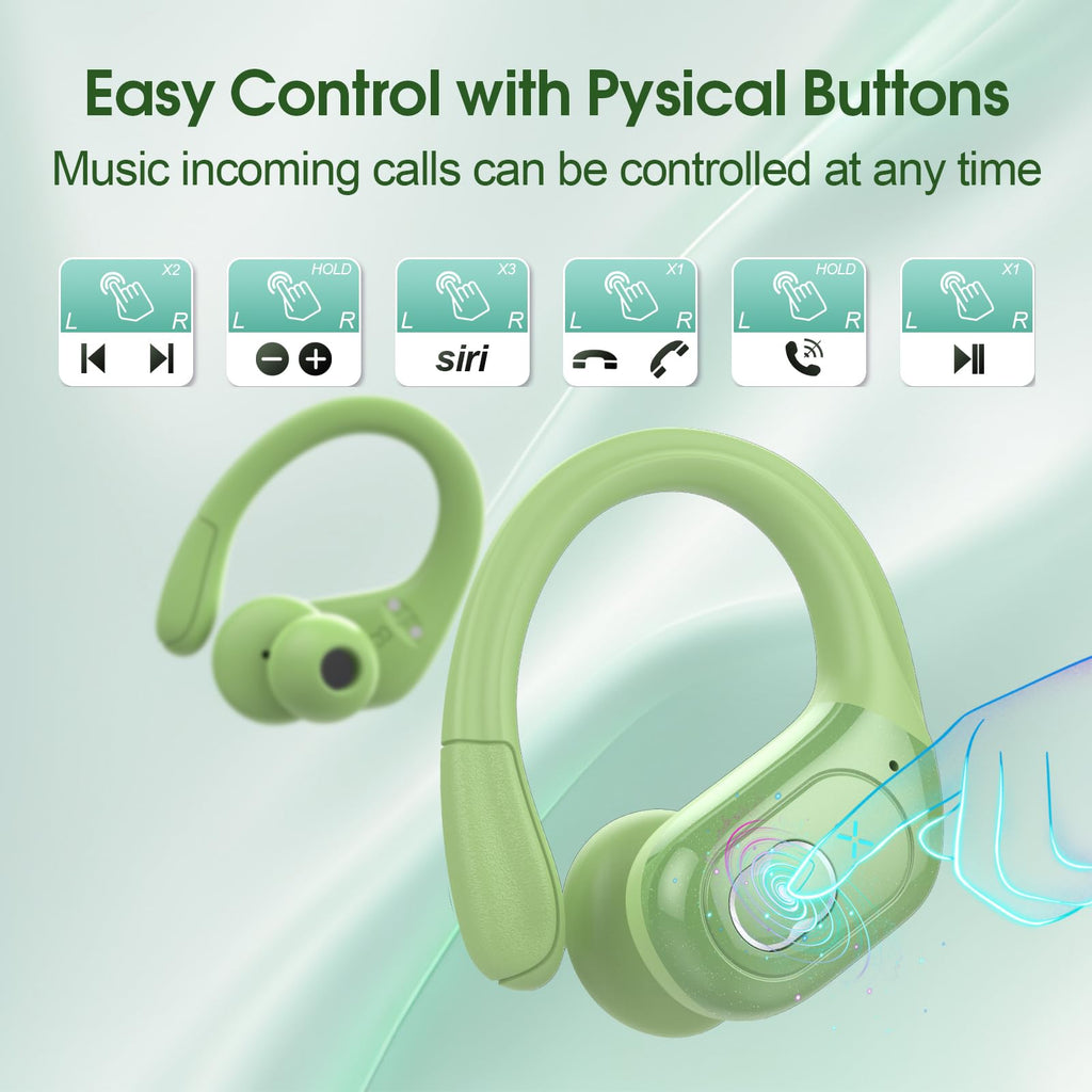HD65 Bluetooth 5.4 Wireless Earbuds for Sports