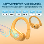 HD65 Bluetooth 5.4 Wireless Earbuds for Sports