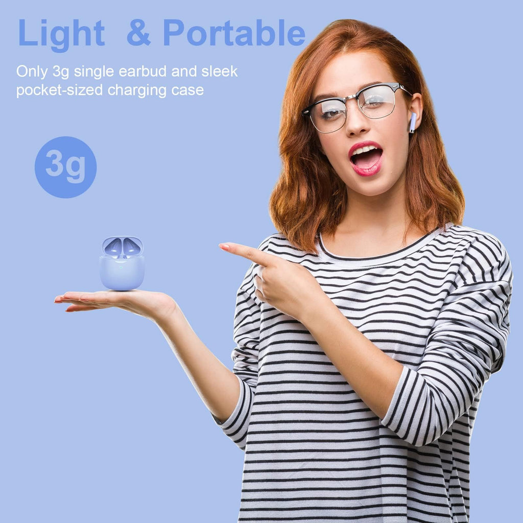 J51 Bluetooth 5.4 Wireless Earbuds with Deep Bass, ENC Calls & 32H Playtime