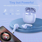 J51 Bluetooth 5.4 Wireless Earbuds with Deep Bass, ENC Calls & 32H Playtime