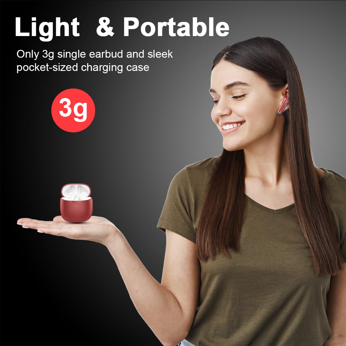 J51 Bluetooth 5.4 Wireless Earbuds with Deep Bass, ENC Calls & 32H Playtime