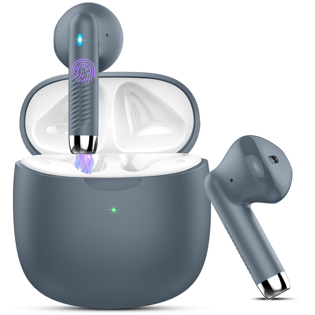 J51 Bluetooth 5.4 Wireless Earbuds with Deep Bass, ENC Calls & 32H Playtime