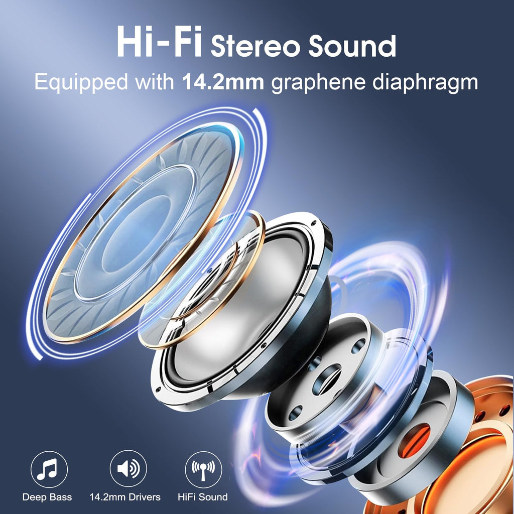 HD65 Bluetooth 5.4 Wireless Earbuds for Sports