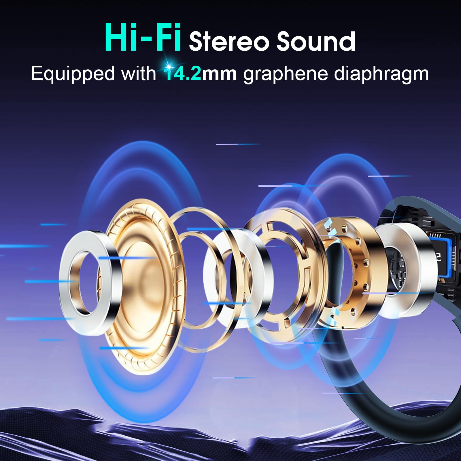 HD65 Bluetooth 5.4 Wireless Earbuds for Sports