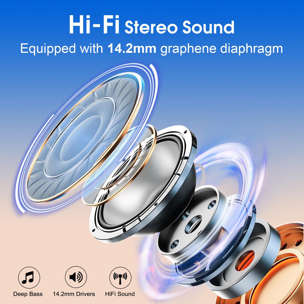 HD65 Bluetooth 5.4 Wireless Earbuds for Sports