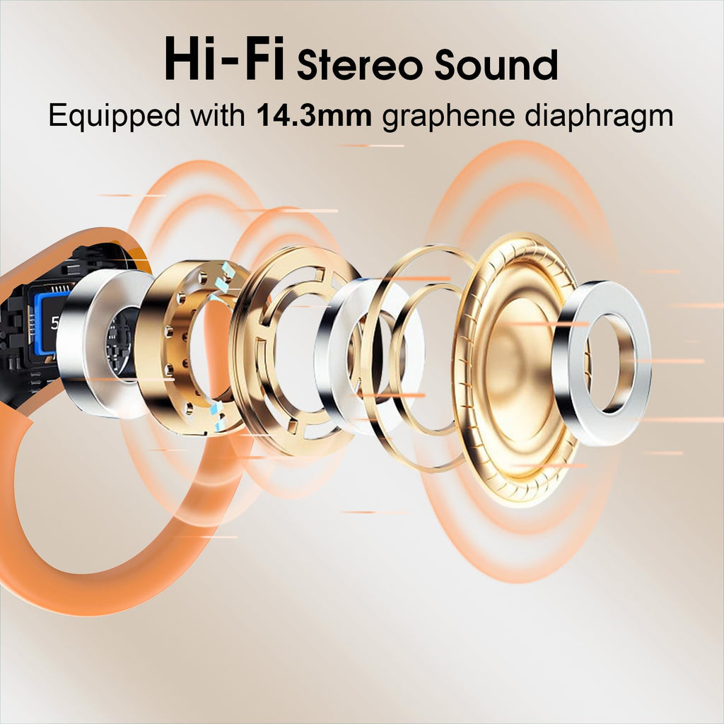 HD65 Bluetooth 5.4 Wireless Earbuds for Sports
