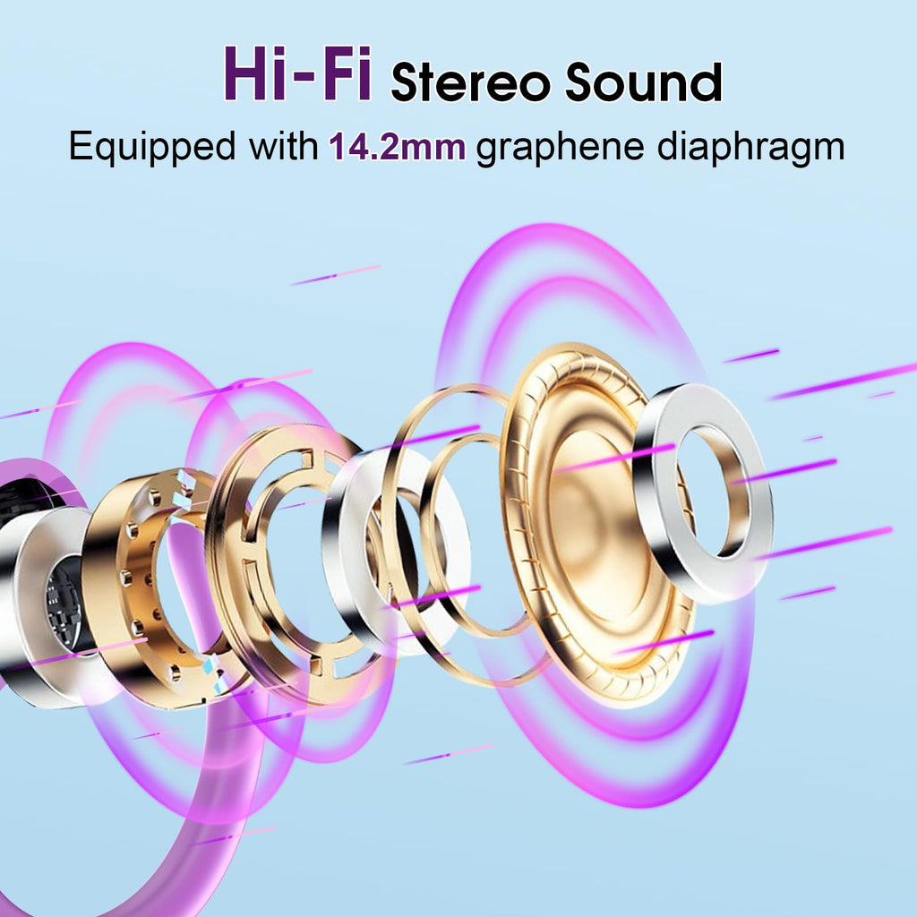 HD65 Bluetooth 5.4 Wireless Earbuds for Sports