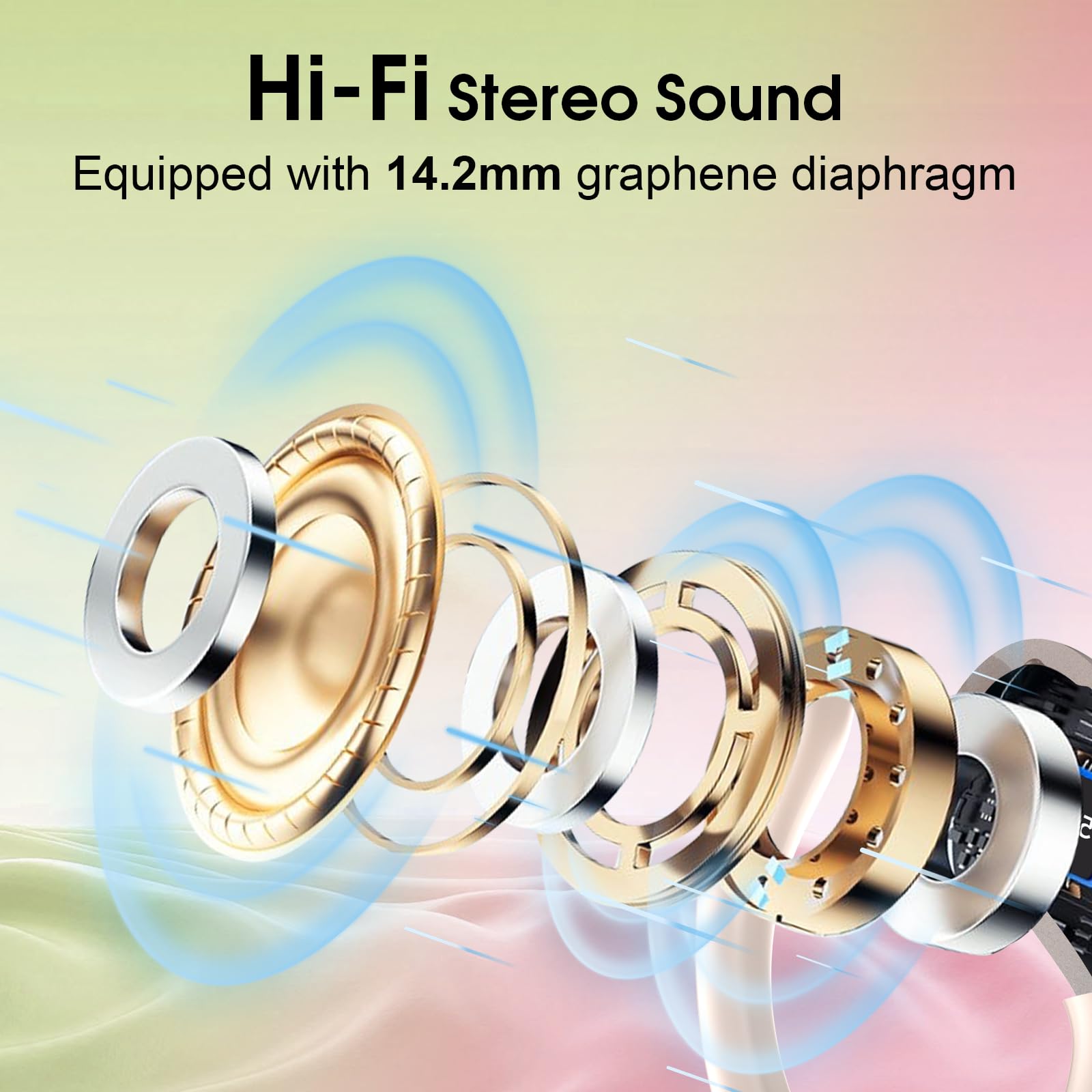HD65 Bluetooth 5.4 Wireless Earbuds for Sports