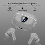 I53 Bluetooth 5.4 Wireless Earbuds with HiFi Stereo, ENC Mic & LED Display for Workout