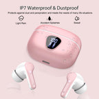 I53 Bluetooth 5.4 Wireless Earbuds with HiFi Stereo, ENC Mic & LED Display for Workout