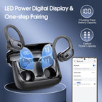 HD65 Bluetooth 5.4 Wireless Earbuds for Sports