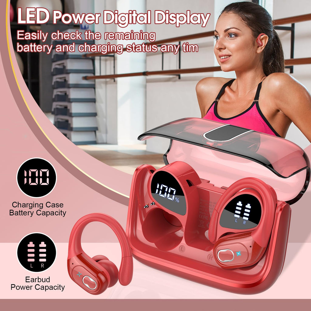 HD65 Bluetooth 5.4 Wireless Earbuds for Sports