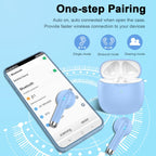 J51 Bluetooth 5.4 Wireless Earbuds with Deep Bass, ENC Calls & 32H Playtime