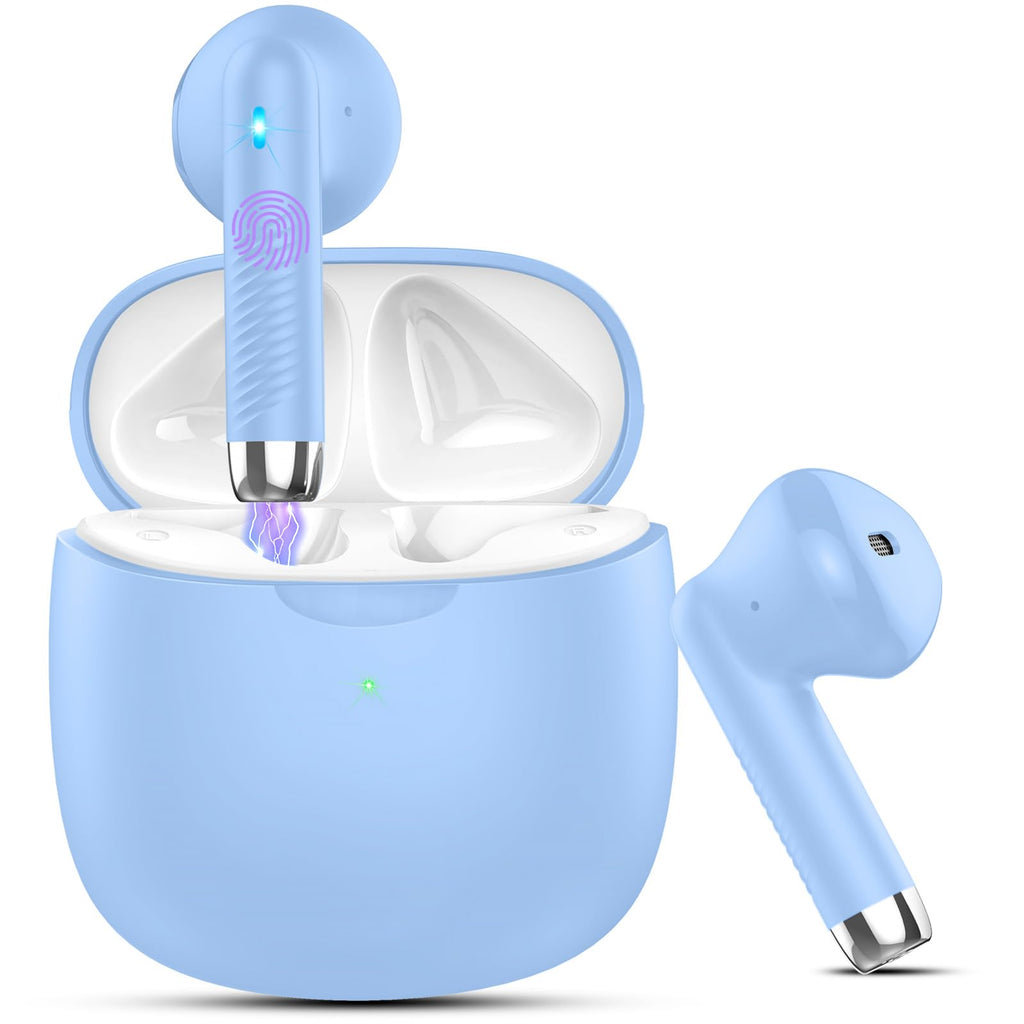 J51 Bluetooth 5.4 Wireless Earbuds with Deep Bass, ENC Calls & 32H Playtime