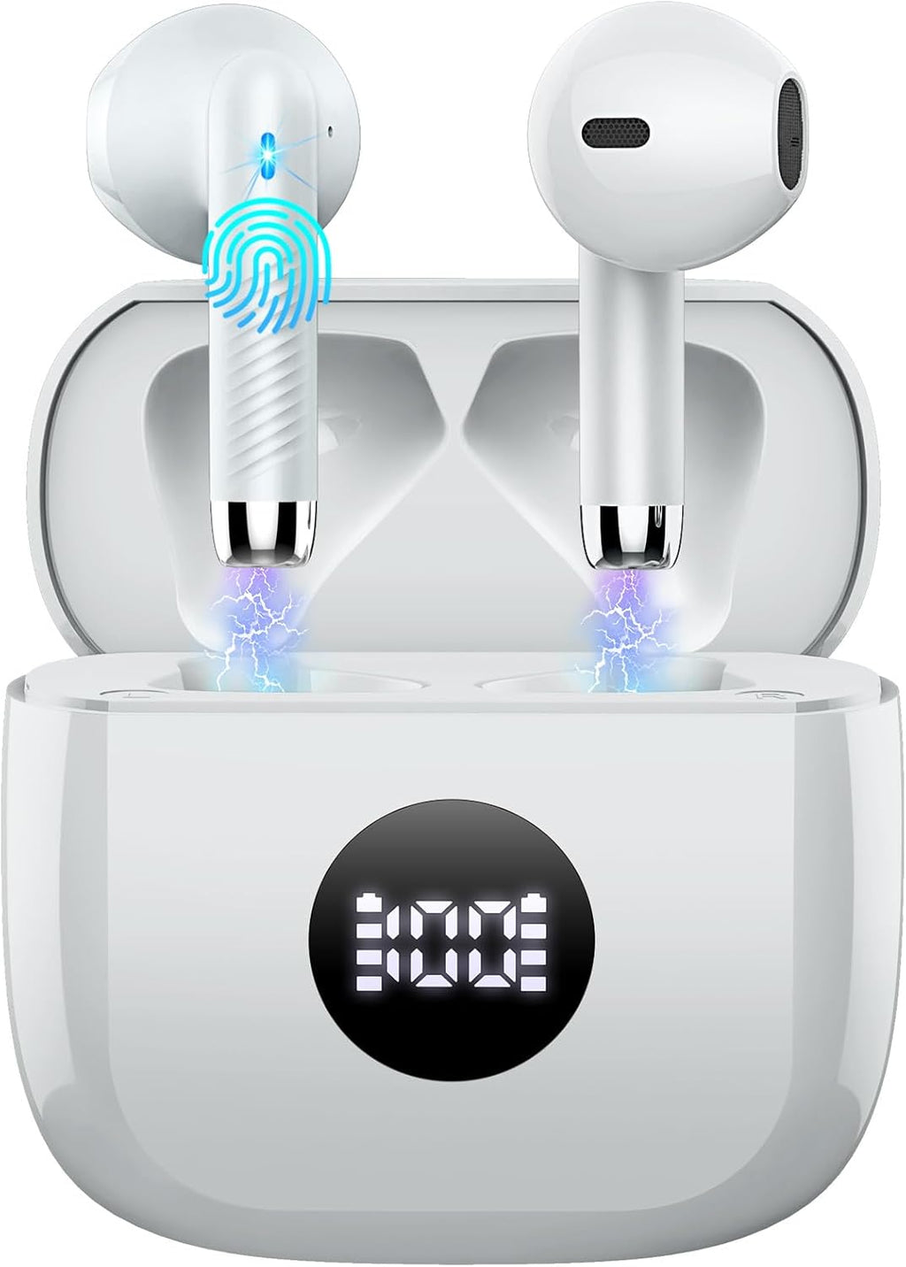 J53 Bluetooth 5.4 Wireless Earbuds with LED Display