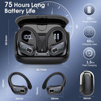 HD65 Bluetooth 5.4 Wireless Earbuds for Sports