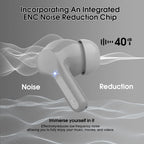 I53 Bluetooth 5.4 Wireless Earbuds with HiFi Stereo, ENC Mic & LED Display for Workout