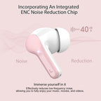 I53 Bluetooth 5.4 Wireless Earbuds with HiFi Stereo, ENC Mic & LED Display for Workout