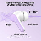 I53 Bluetooth 5.4 Wireless Earbuds with HiFi Stereo, ENC Mic & LED Display for Workout