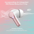 I53 Bluetooth 5.4 Wireless Earbuds with HiFi Stereo, ENC Mic & LED Display for Workout