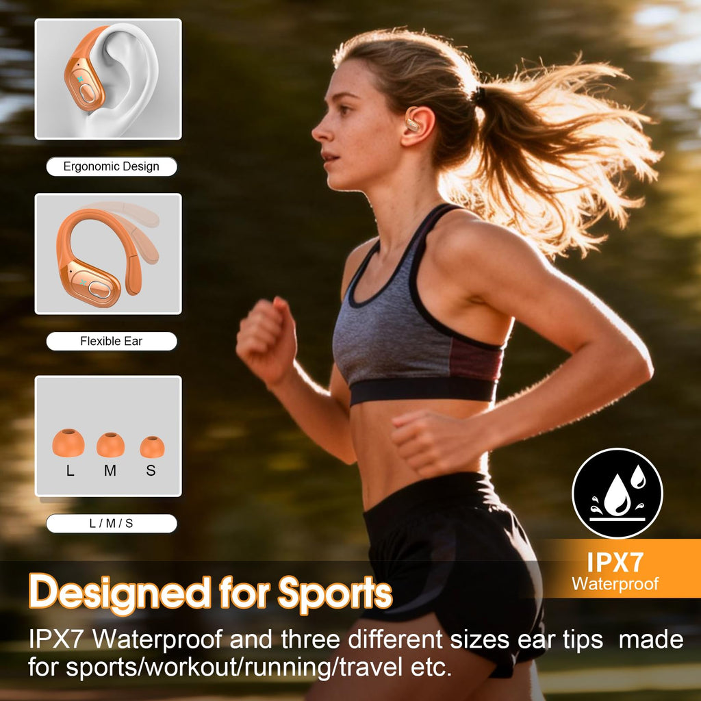 HD65 Bluetooth 5.4 Wireless Earbuds for Sports