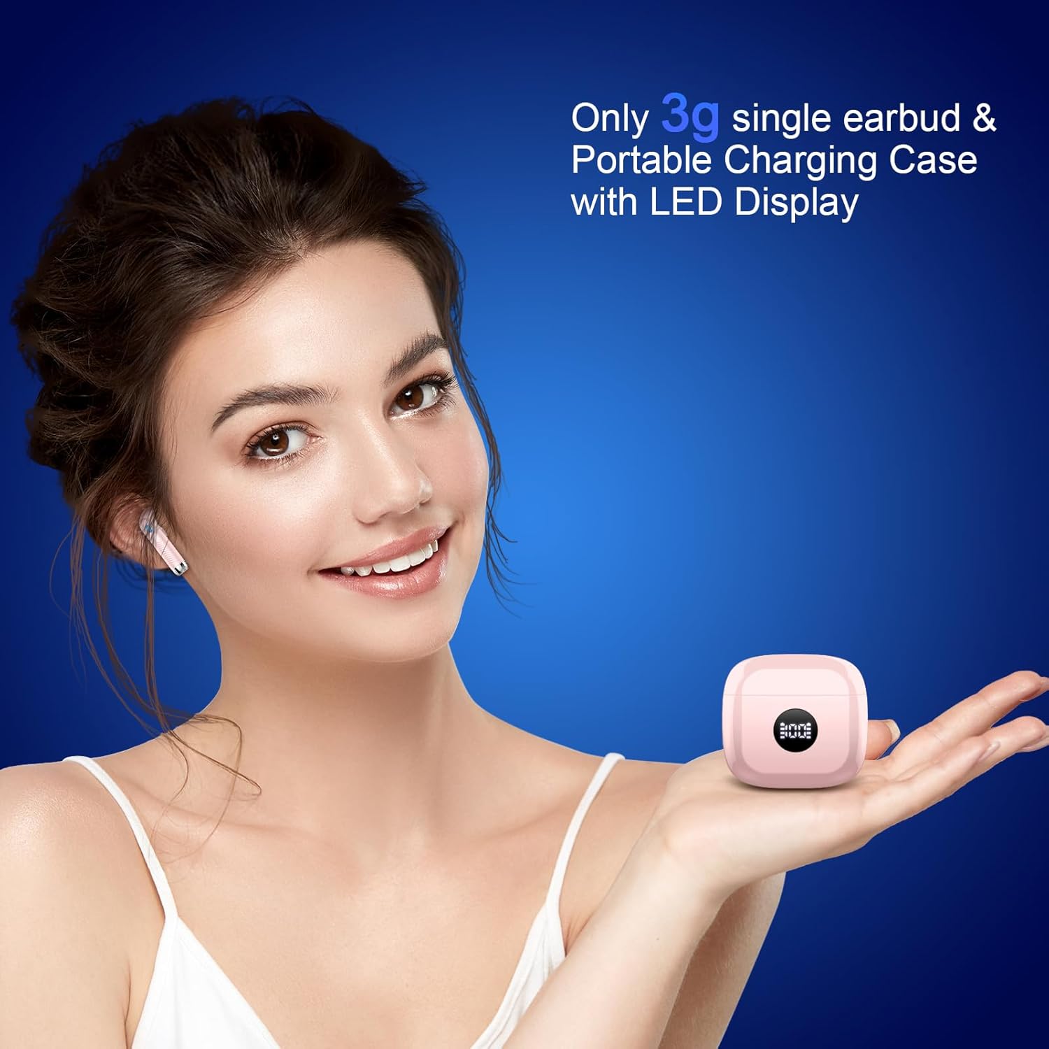 J53 Bluetooth 5.4 Wireless Earbuds with LED Display