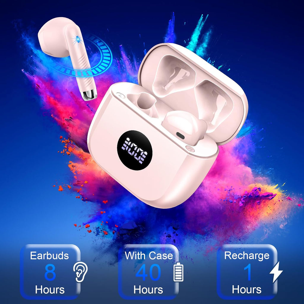 J53 Bluetooth 5.4 Wireless Earbuds with LED Display