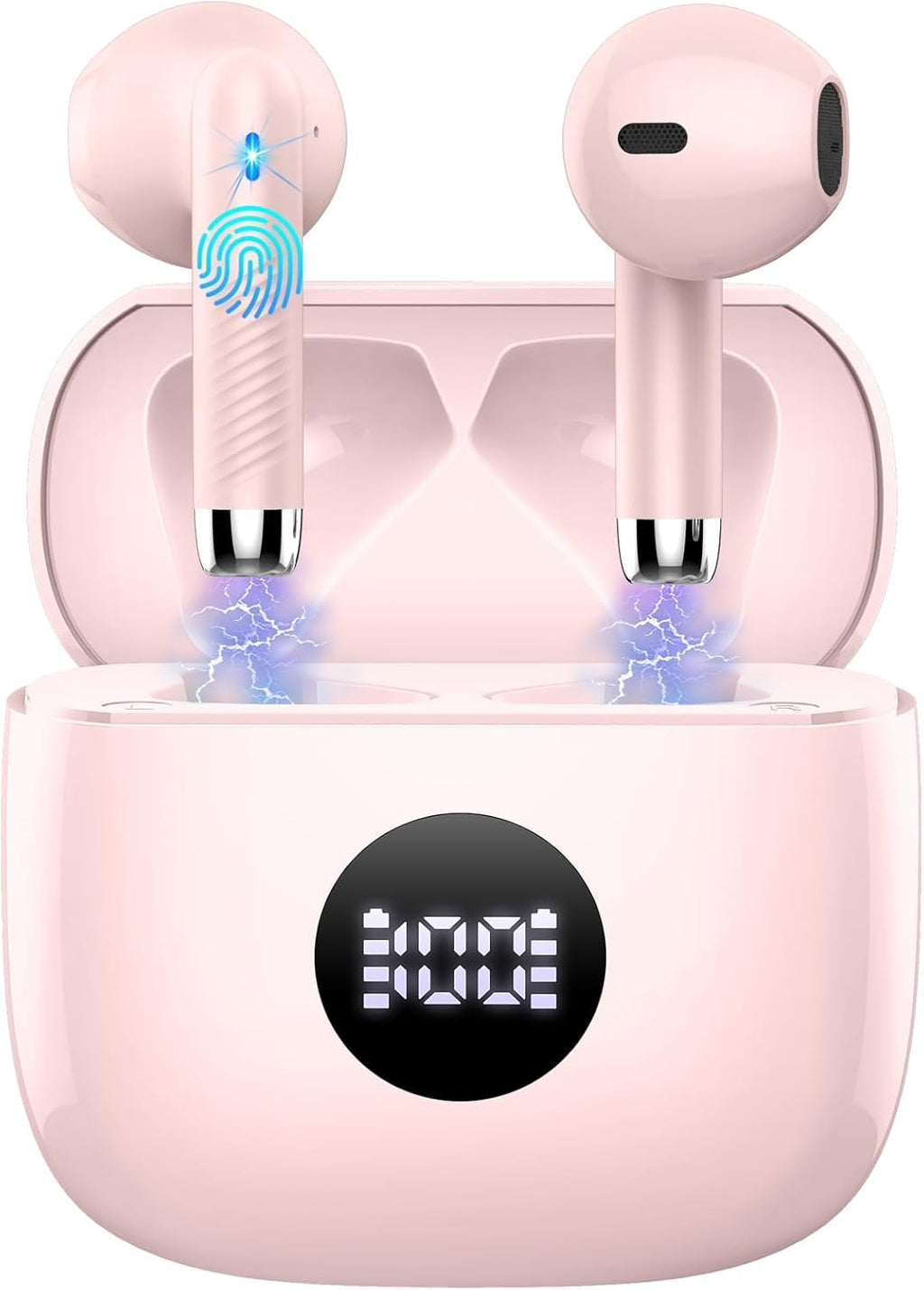 J53 Bluetooth 5.4 Wireless Earbuds with LED Display