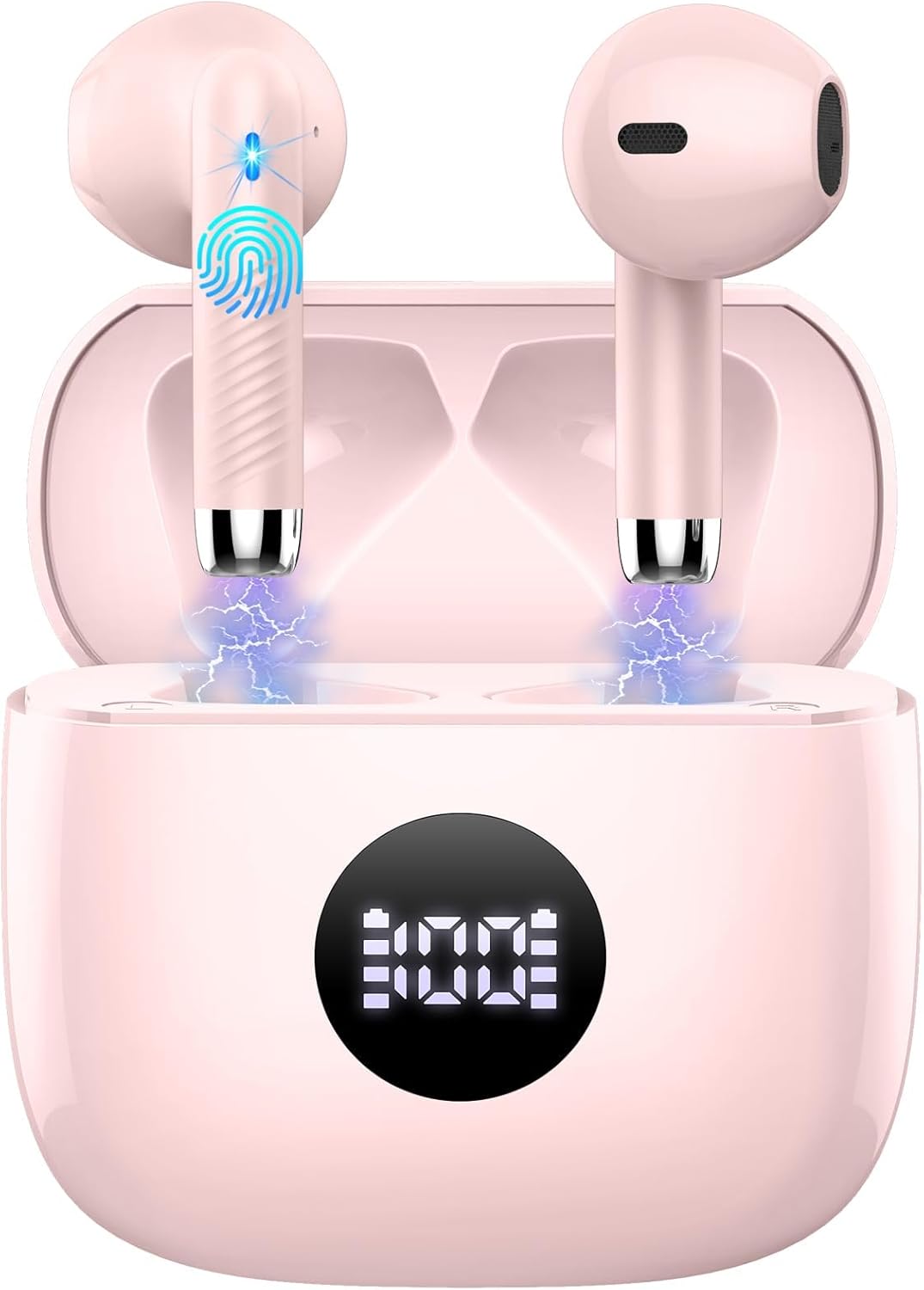 J53 Bluetooth 5.4 Wireless Earbuds with LED Display