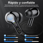 I53 Bluetooth 5.4 Wireless Earbuds with HiFi Stereo, ENC Mic & LED Display for Workout