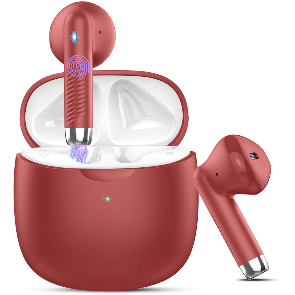 J51 Bluetooth 5.4 Wireless Earbuds with Deep Bass, ENC Calls & 32H Playtime