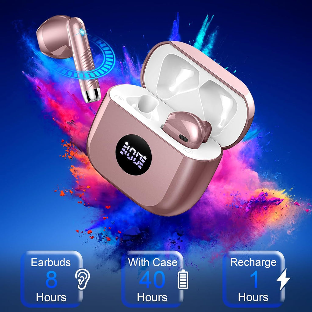 J53 Bluetooth 5.4 Wireless Earbuds with LED Display