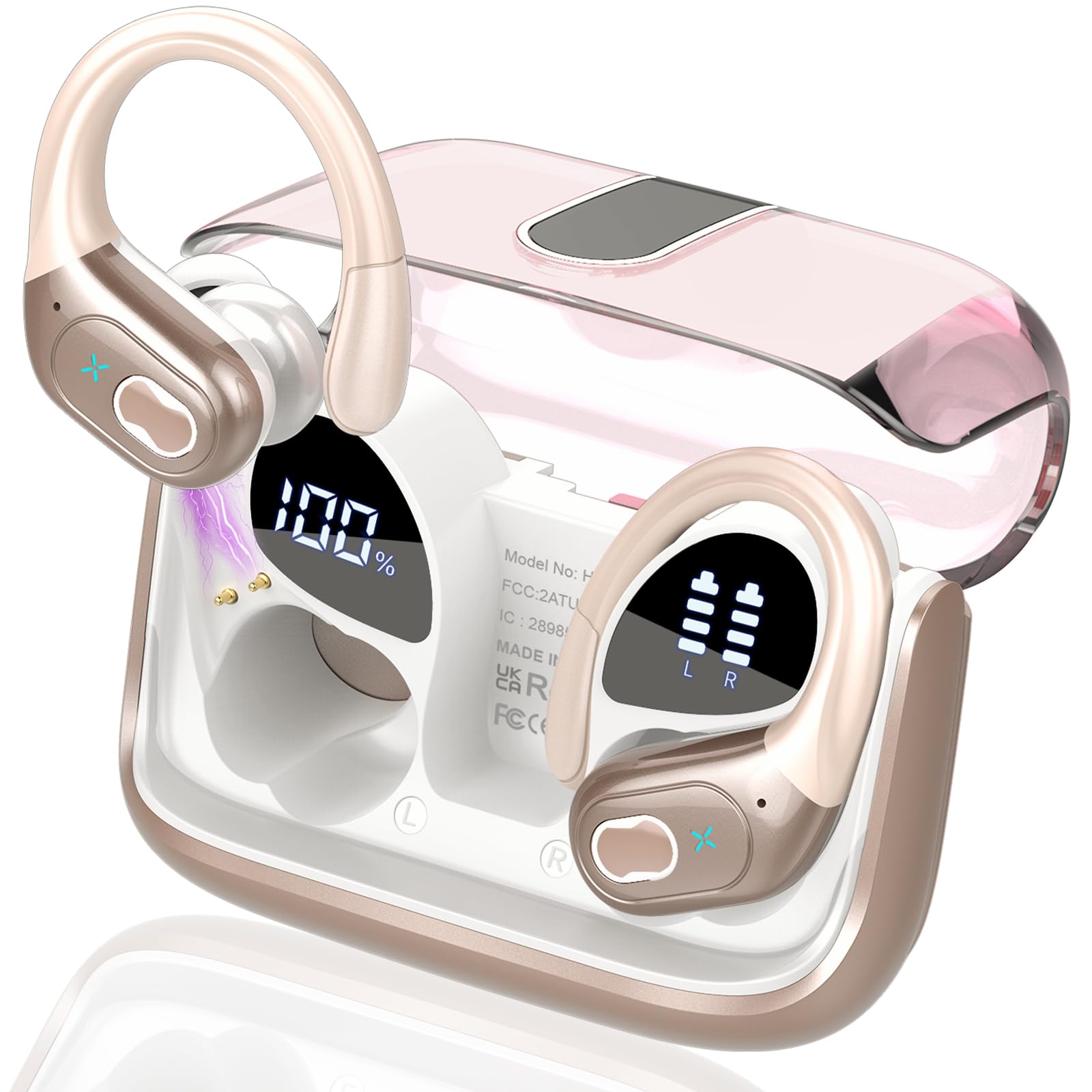 HD65 Bluetooth 5.4 Wireless Earbuds for Sports