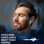 J53 Bluetooth 5.4 Wireless Earbuds with LED Display