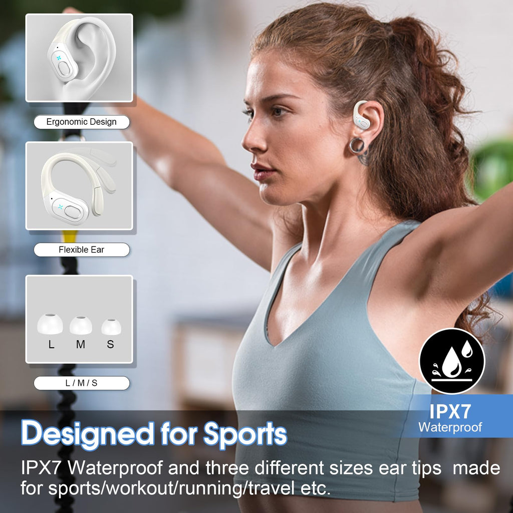 HD65 Bluetooth 5.4 Wireless Earbuds for Sports