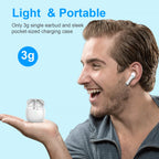 J51 Bluetooth 5.4 Wireless Earbuds with Deep Bass, ENC Calls & 32H Playtime